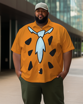 Chemise à manches courtes grande taille pour homme The Flintstones